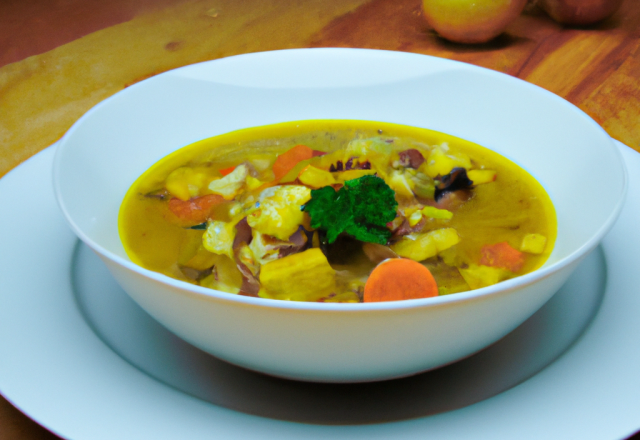 Potage antillais, soupe