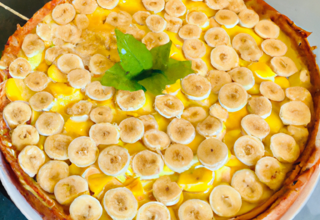 Tarte banane/mangue