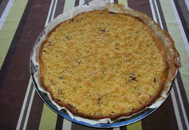 Tarte façon crumble au Chocolat