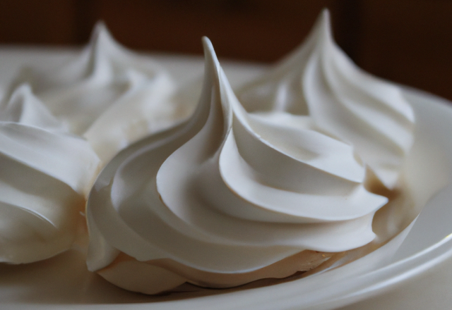 Meringue plate