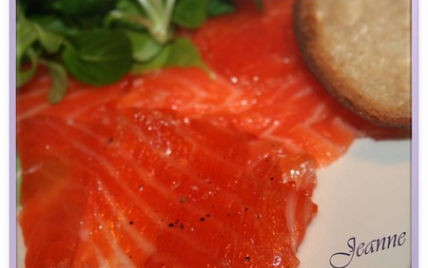 Gravlax de saumon