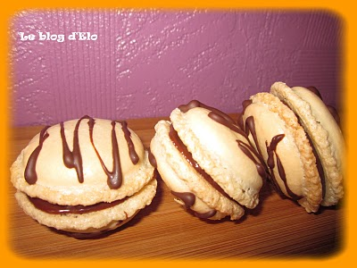 Macarons chocolat caramel