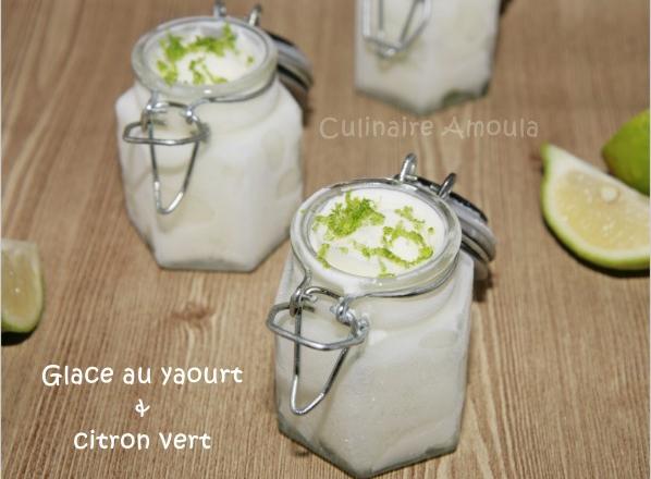 Glace au yaourt et citron vert