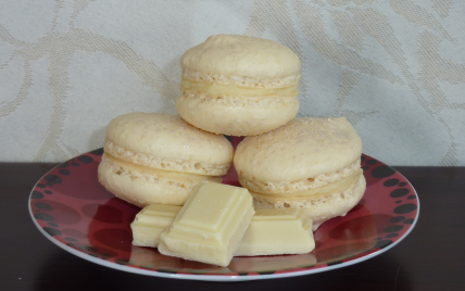 Macarons au chocolat blanc