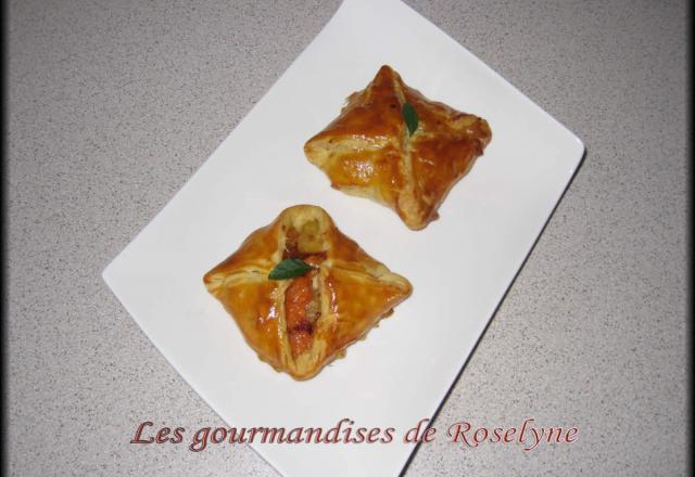 Feuilletés potiron / pommes de terre / lardons