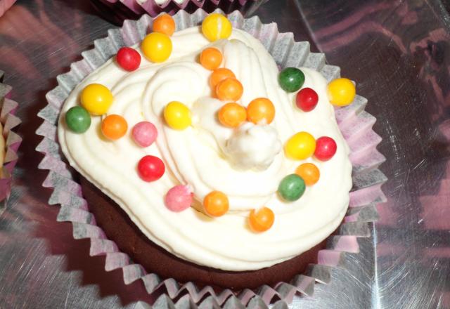 Cupcakes au chocolat et sa crème chantilly