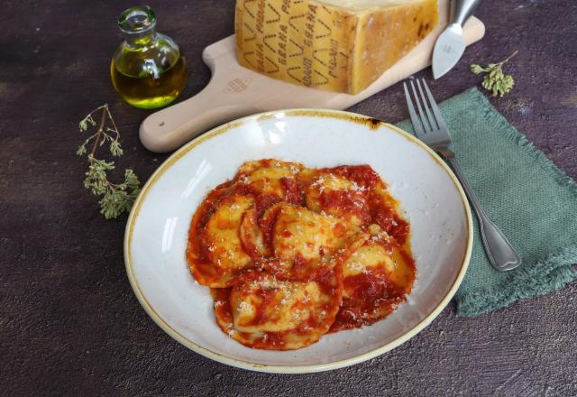 Ravioli à la ricotta, Grana Padano AOP et zeste de citron