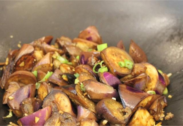 Aubergines sautées à la chinoise