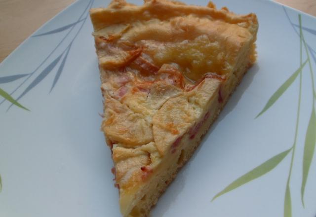 Tarte au Maroilles, lardons et pomme