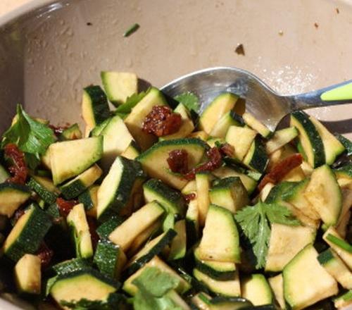 Salade de courgettes crues rapide