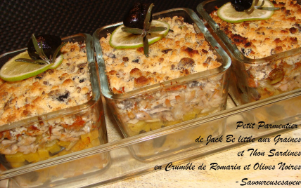 Parmentier de Jack Be Little au thon et sardines