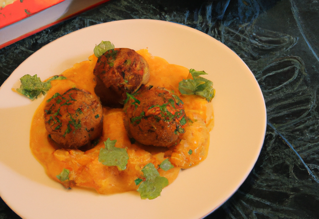 Boulettes de lentille corail