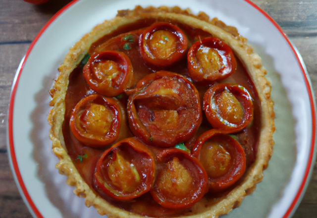 Tarte à la tomate façon barbecue