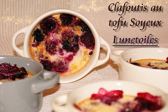 Clafoutis aux cerises et tofu soyeux