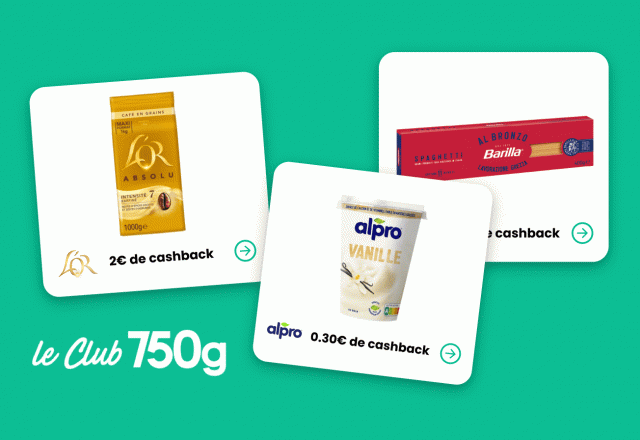 Le Club 750g : voici les 3 offres de la semaine pour faire des économies sur l’achat de vos produits préférés