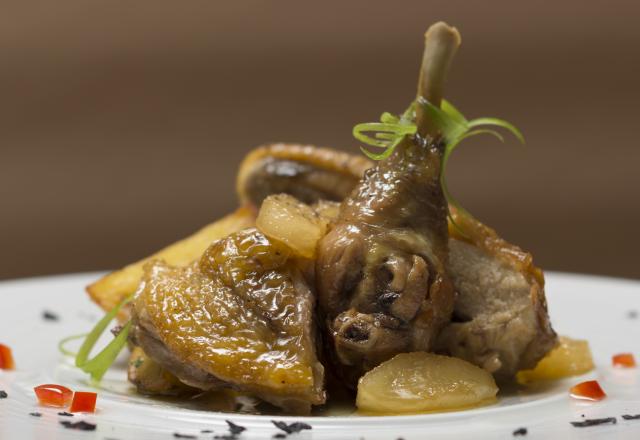 Sauté de pintade au cidre et au calvados