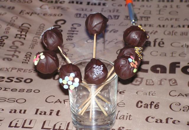 Cakes pops au chocolat