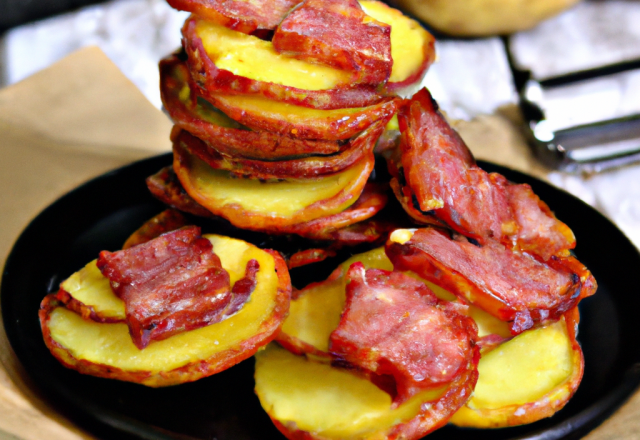 Galettes de pommes de terre au saucisson