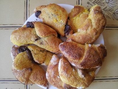 Croissants au chocolat sans gluten