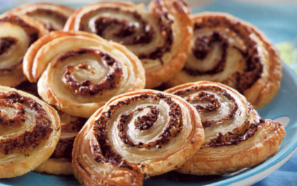 Escargots feuilletés aux tomates séchées