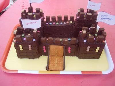 Château d'anniversaire en chocolat