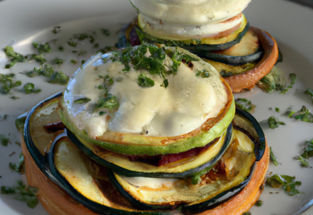 Tatin de courgettes au camembert