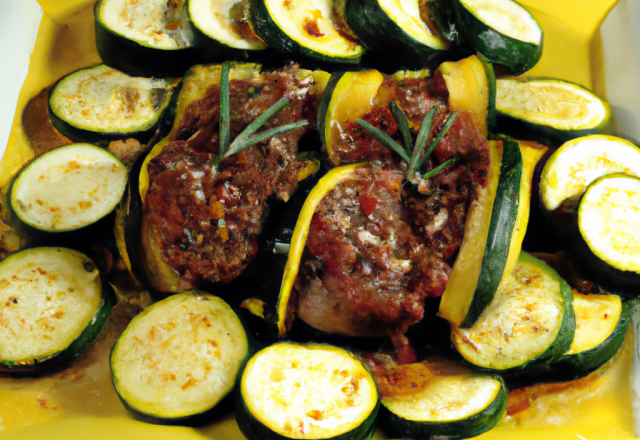 Agneau méditerranéen à la courgette