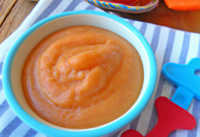 Purée de pomme de terre aux tomates pour bébé (SANS gluten, lait, arachide) {à partir de 7 mois}