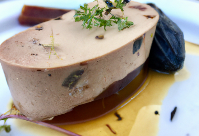 Terrine de foie gras aux pruneaux