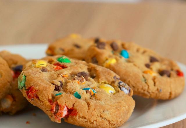 Cookies faciles aux m&m's