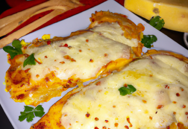 Escalopes de poulet gratinées à la mozzarella