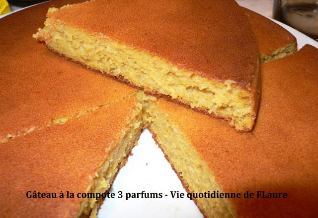 Gâteau à la compote 3 parfums