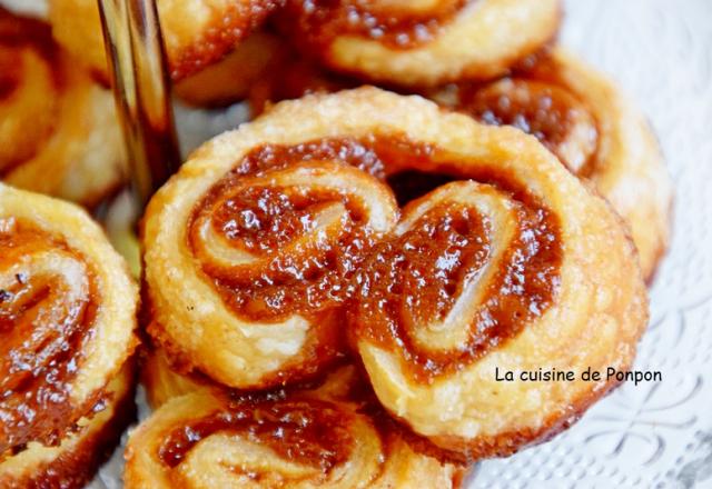 Palmier à la confiture de lait et cacao