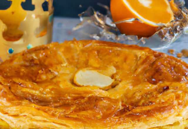 Galette des rois simple à la fleur d'oranger