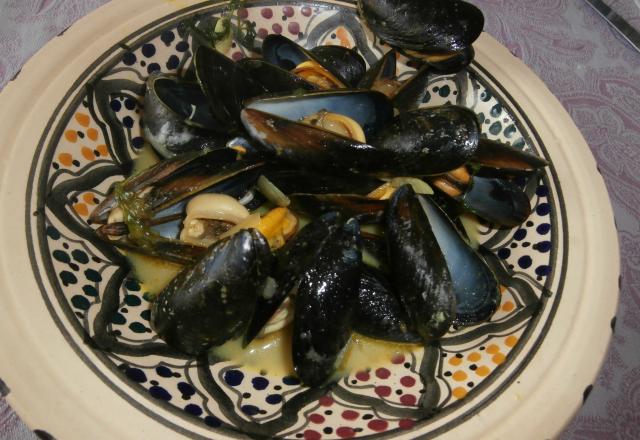 Moules au curry