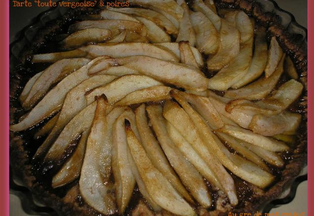 Tarte "toute vergeoise" & poires