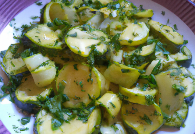 Poêlée de courgettes à la coriandre