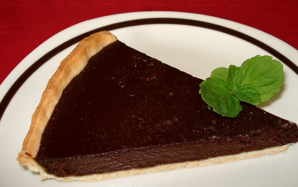 Grande tarte au chocolat