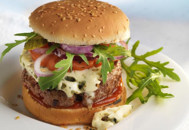 Cheeseburger au Roquefort