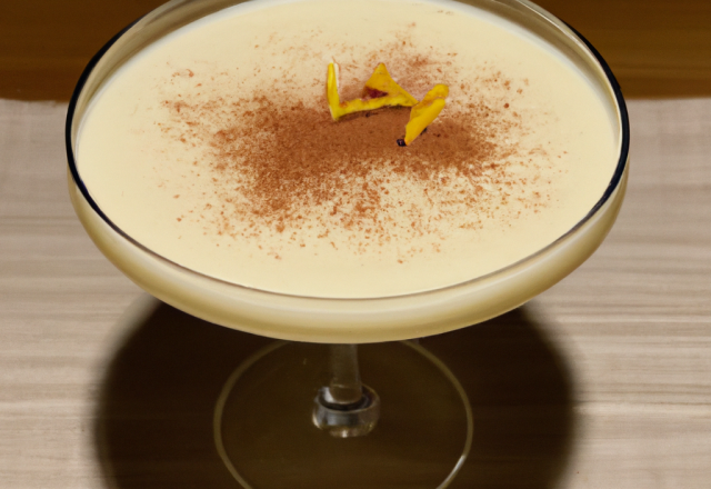 Cocktail au lillet blanc, gin, crème de cacao et citron