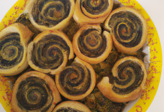 Tourte d'escargots au bleu