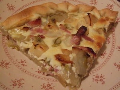 Tarte endives pommes lardons