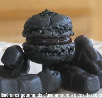 Macarons Réglisse noire