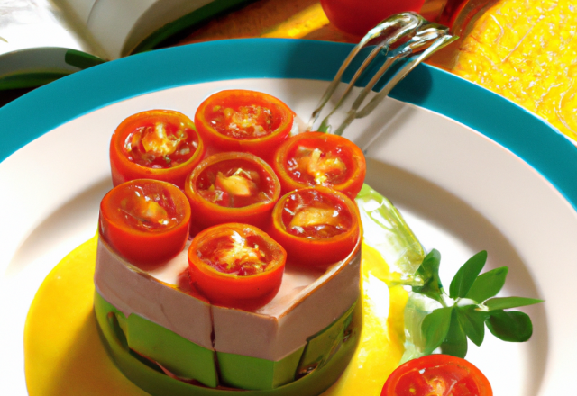 Tomates en terrine de thon à l'avocat