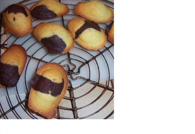 Madeleines marbrées au chocolat