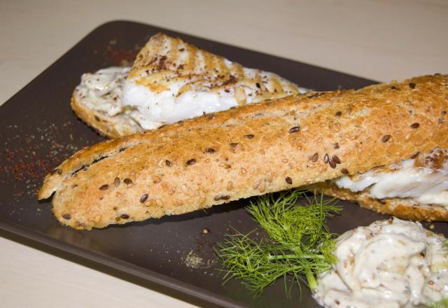 Toasts au poisson et tzatziki de fenouil