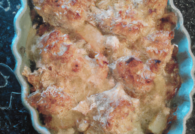 Crumble de poires au roquefort