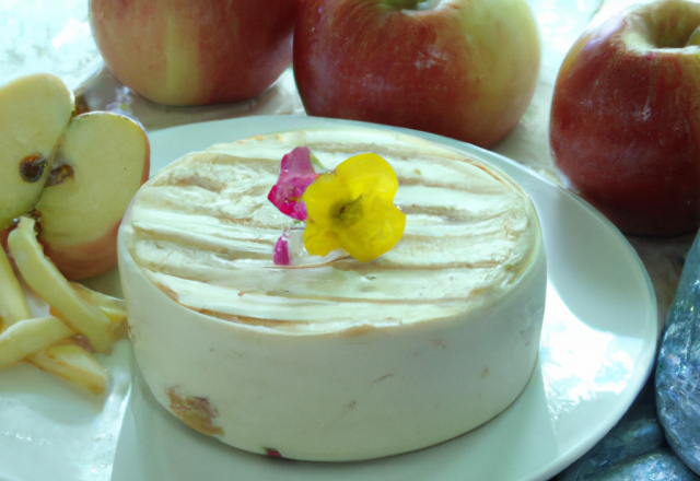 Mousse de Brie de Melun aux pommes