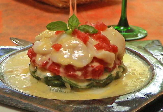 Corolle de Saint-Jacques au beurre blanc à ma façon