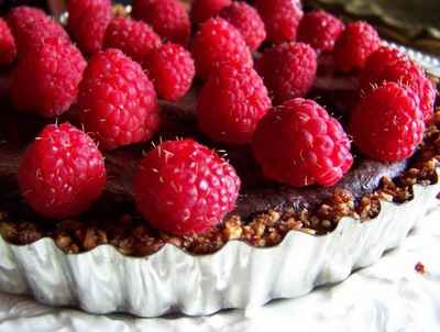 Tarte choco-framboises